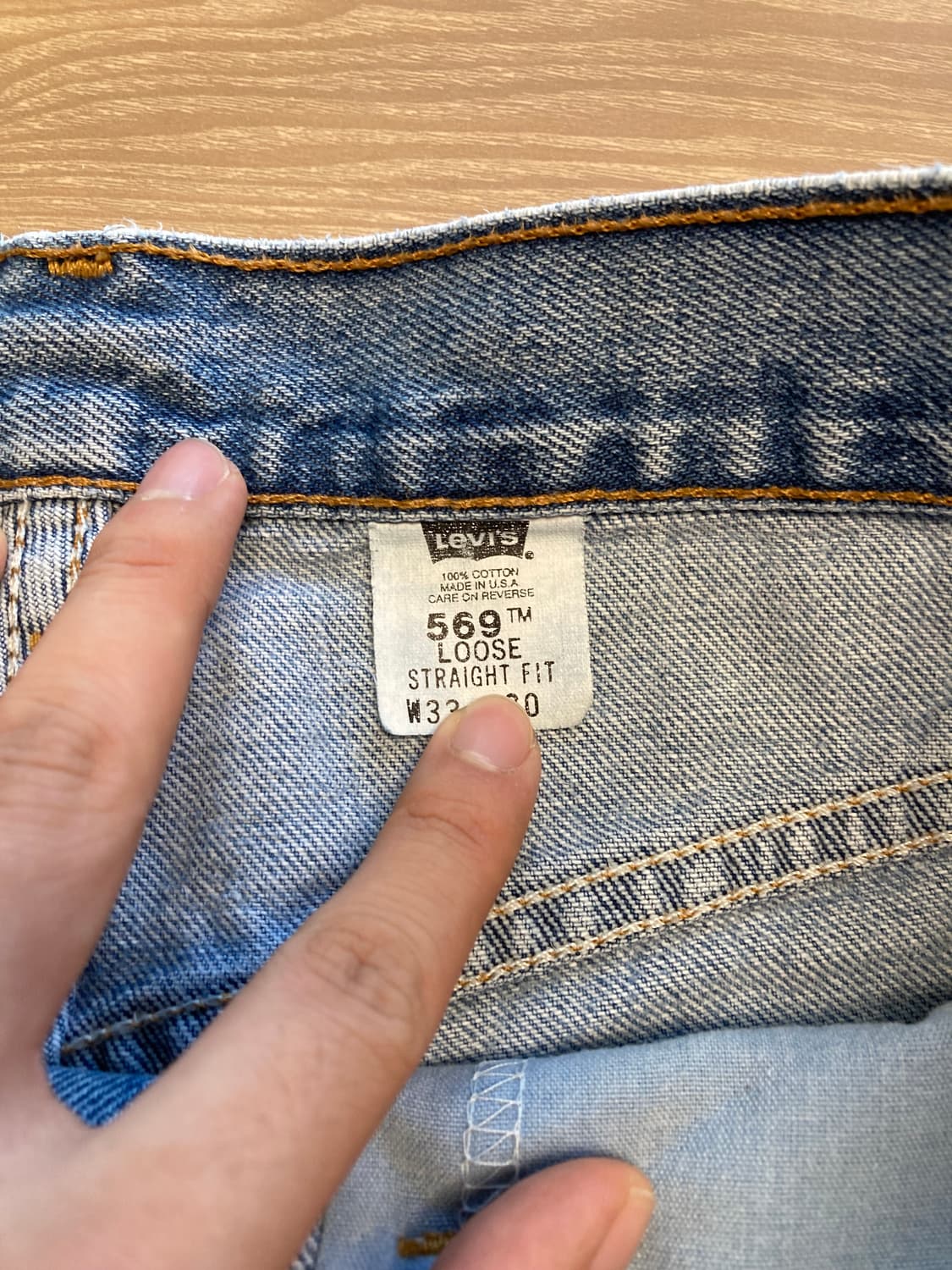 리바이스 569 usa made 33사이즈 상품이미지2
