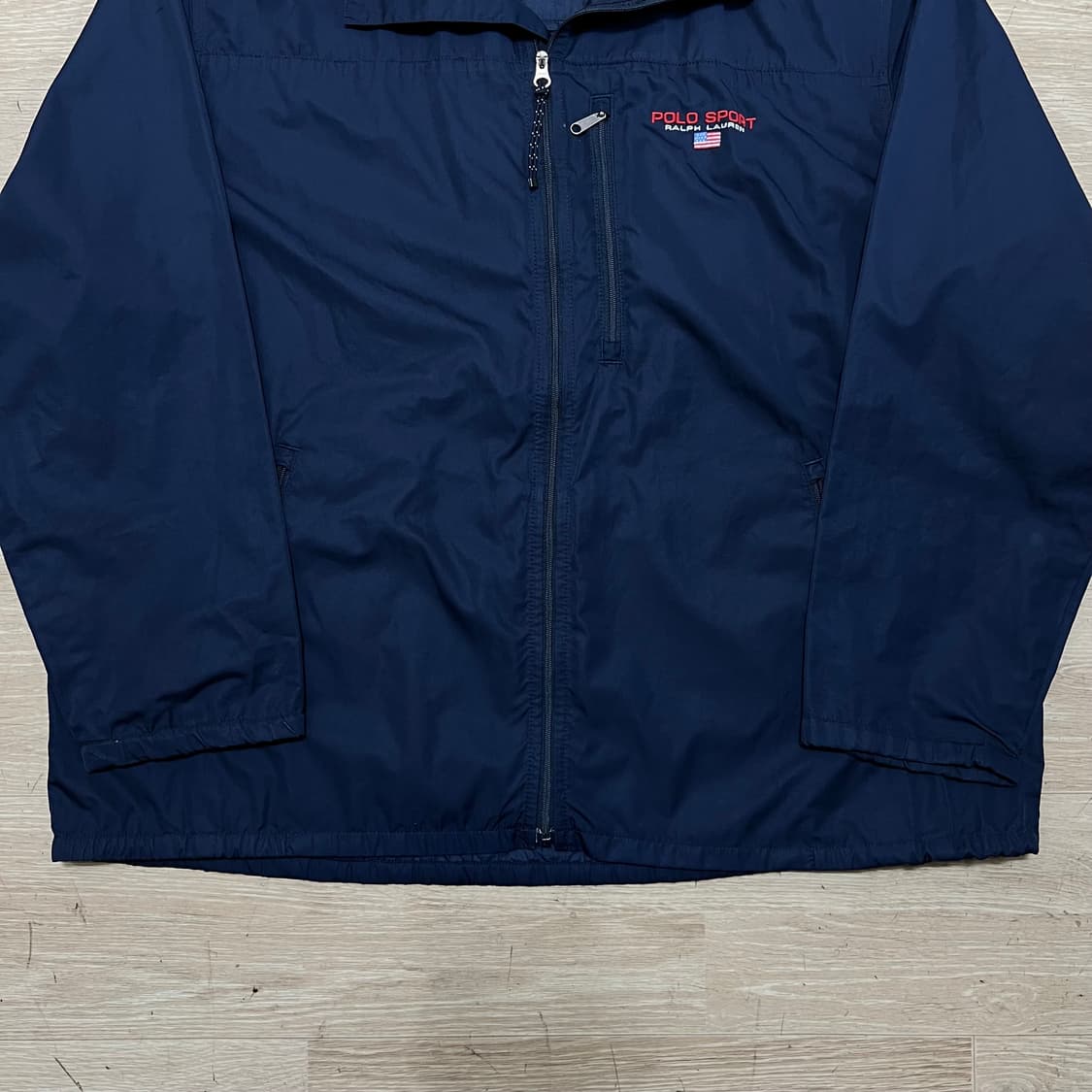 폴로 스포츠 성조기 미국 국기 로고 바람막이 자켓 [네이비] M/95 상품이미지3