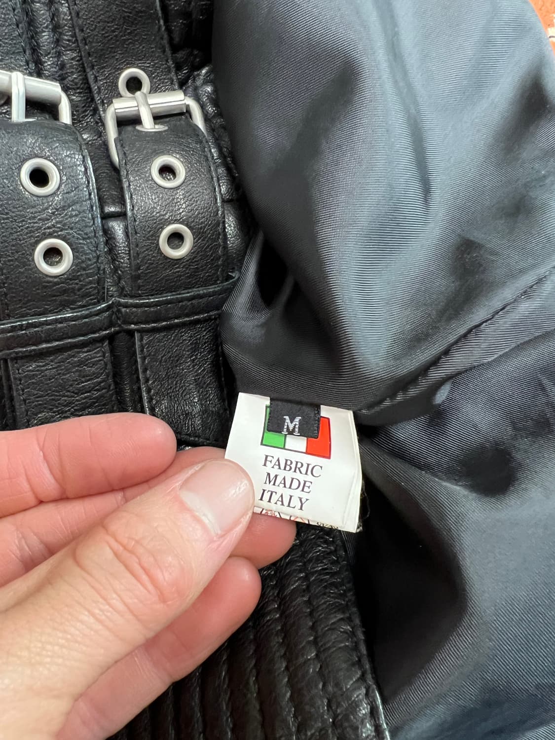[M] 빈티지 이태리 여성 램스킨 레더자켓 상품이미지6