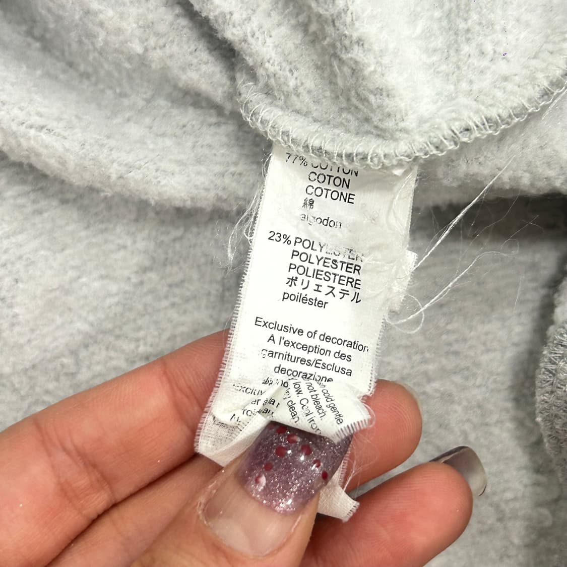 Gap 갭 블랙로고 그레이 후드티 상품이미지6