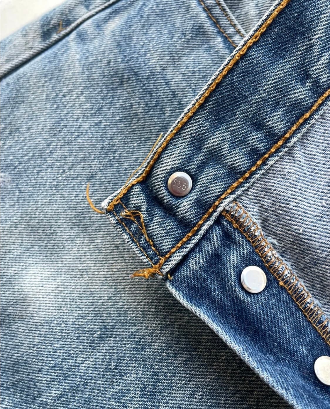 90s USA Levi's 501xx (555 Factory) 35x36 상품이미지4