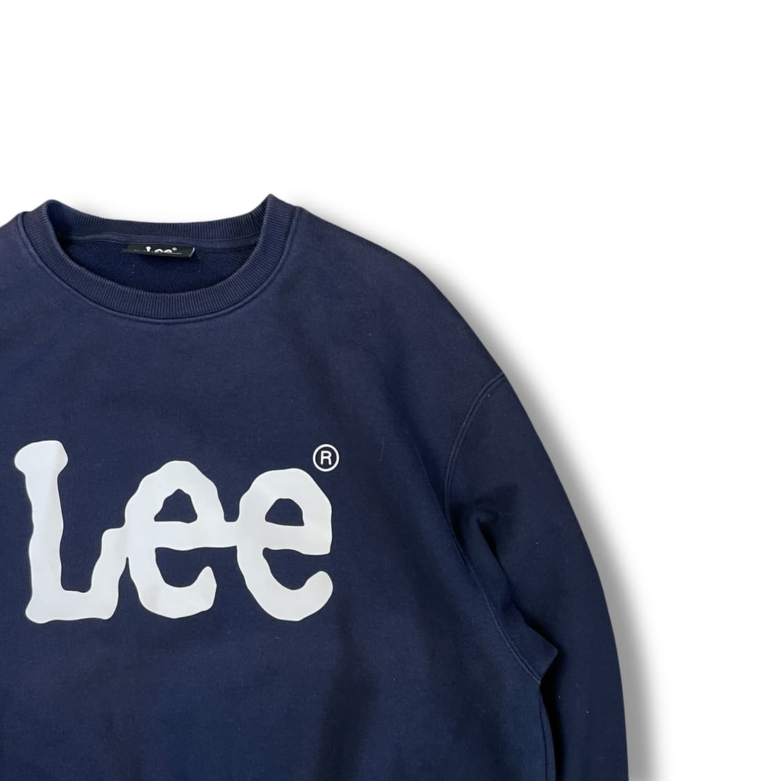  LEE 네이비 빅로고 프린팅 맨투맨 L 상품이미지2