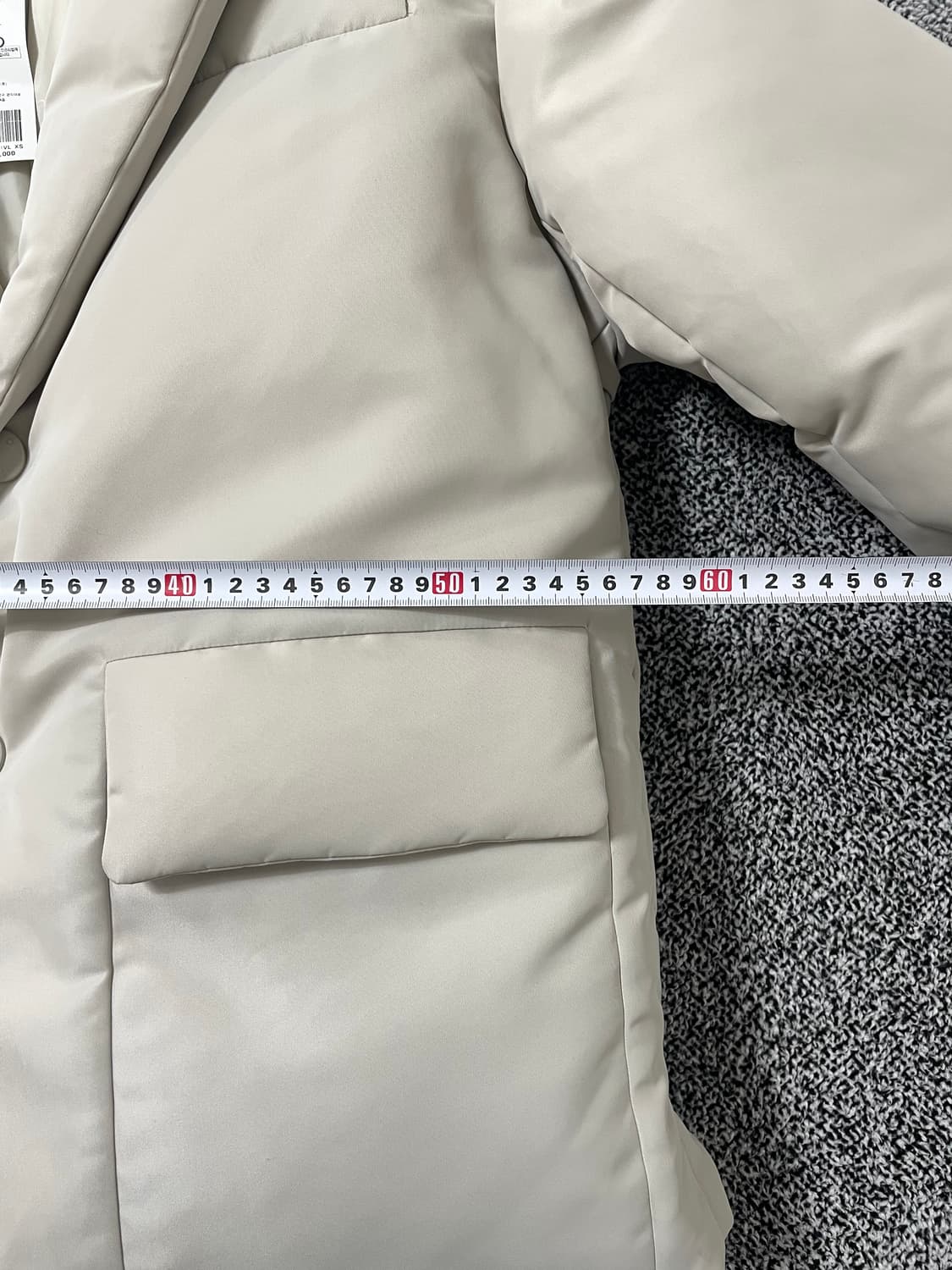 빈티지9. (새상품) IRO 이로 글로시 패딩 구스다운 거위털 아이보리 상품이미지6