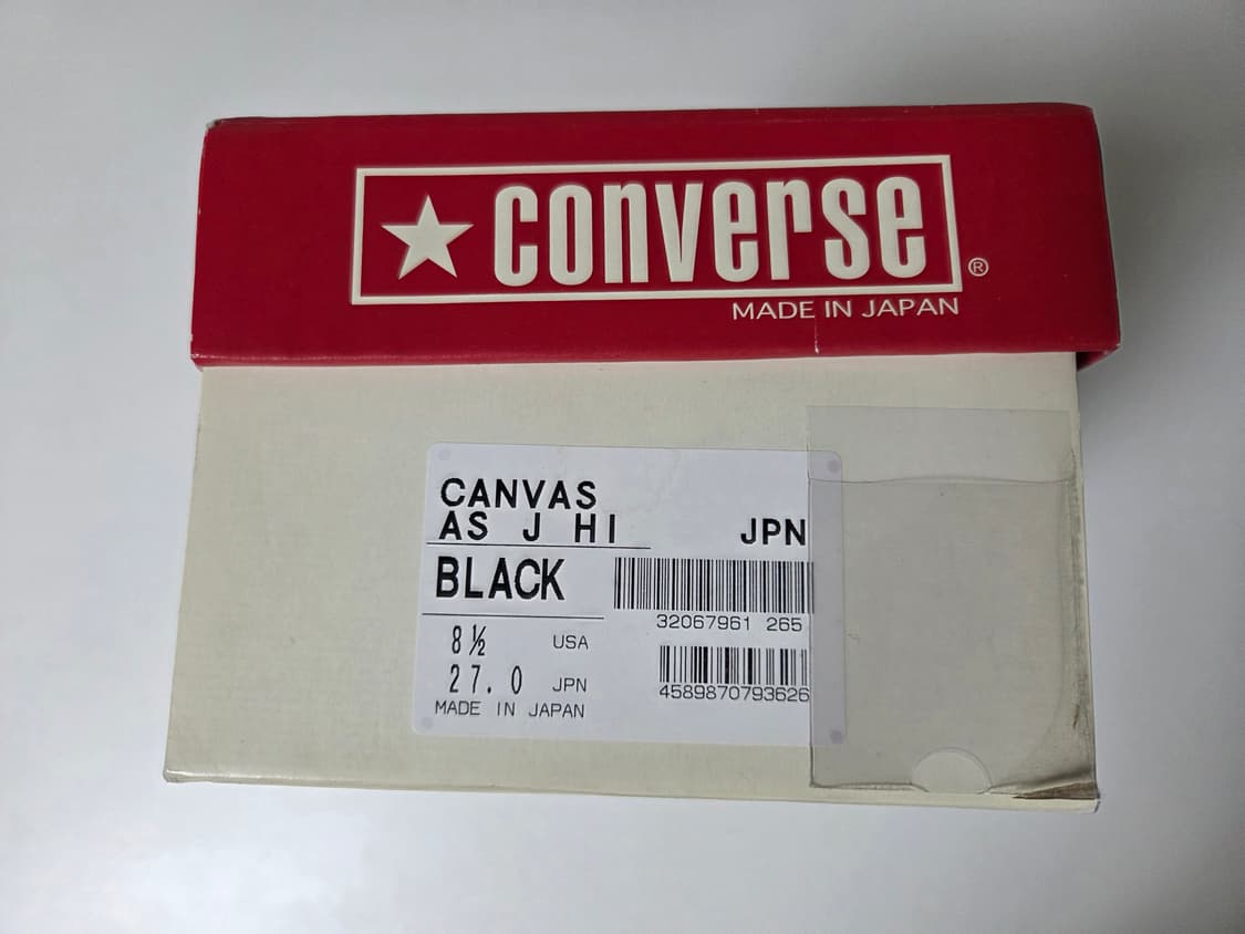 [270] 컨버스 재팬 J 하이 옥스 블랙 일본 제이 상품이미지10