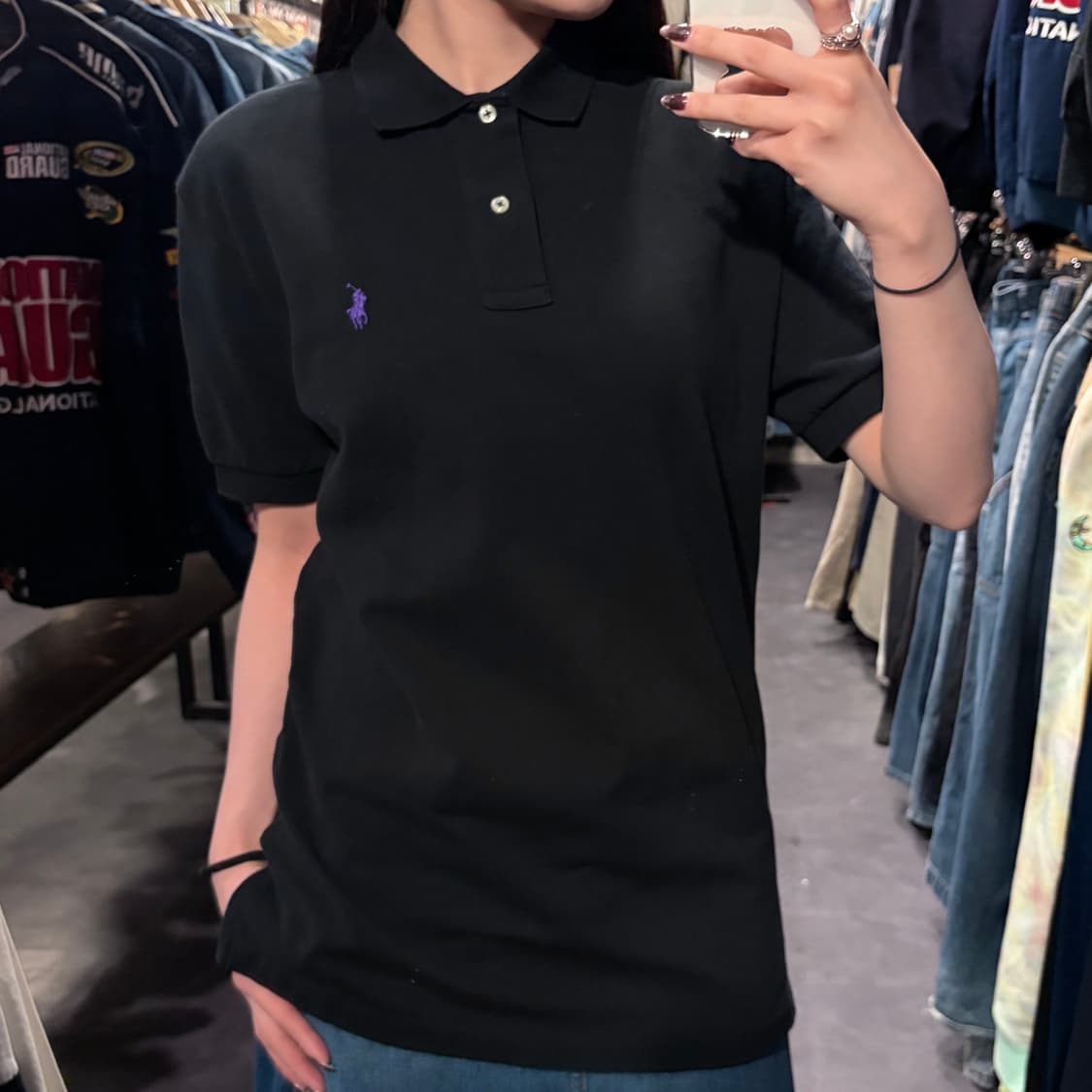 [IM] 폴로랄프로렌 반팔 피케 셔츠 블랙 상품이미지4