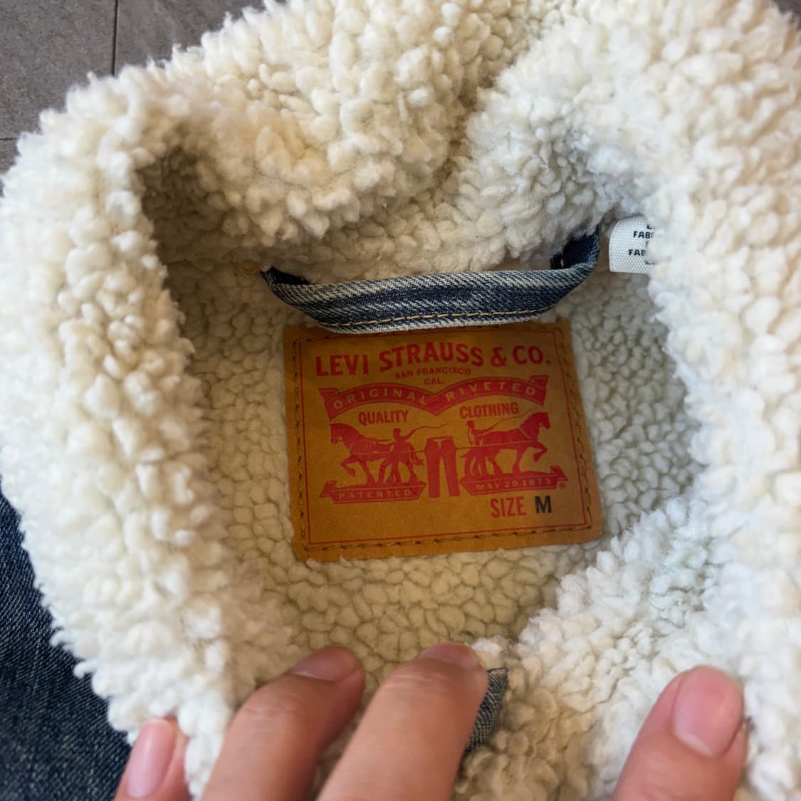 리바이스 정품 데님 쉐르파 자켓 상품이미지5