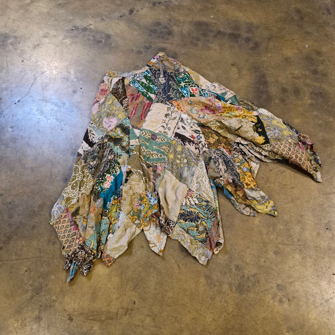 JPN 빈티지 패치워크 롱 스커트 F 상품이미지2