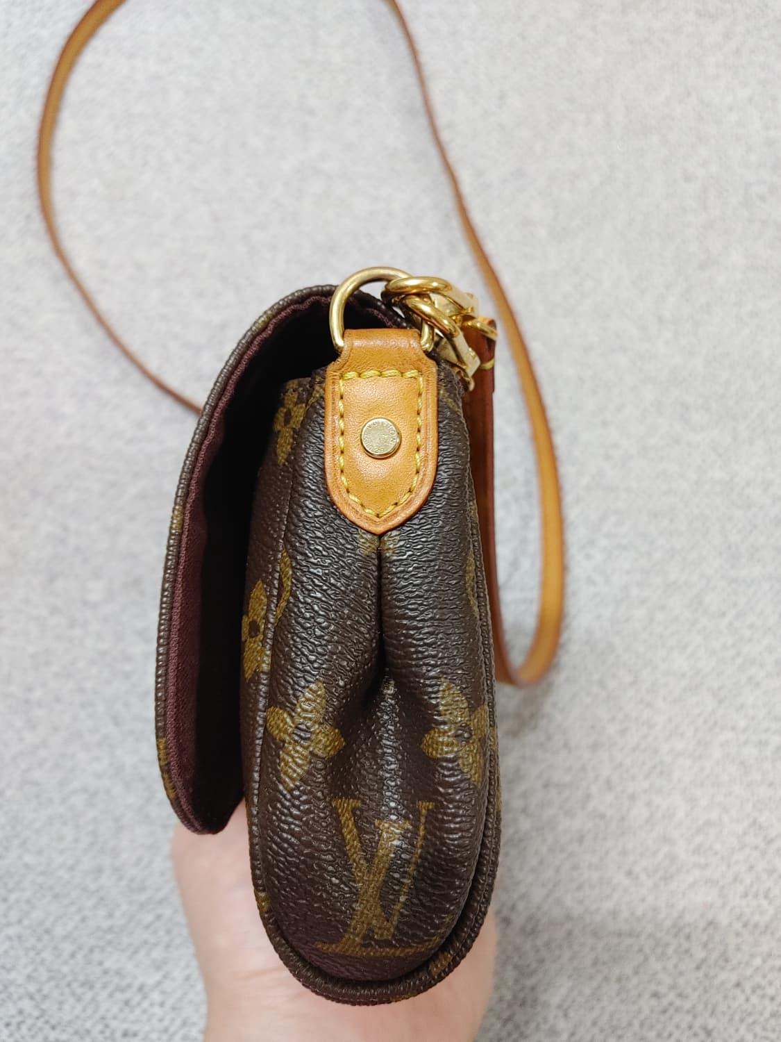 정품 루이비통 페이보릿 pm 크로스백 클러치백 상품이미지3