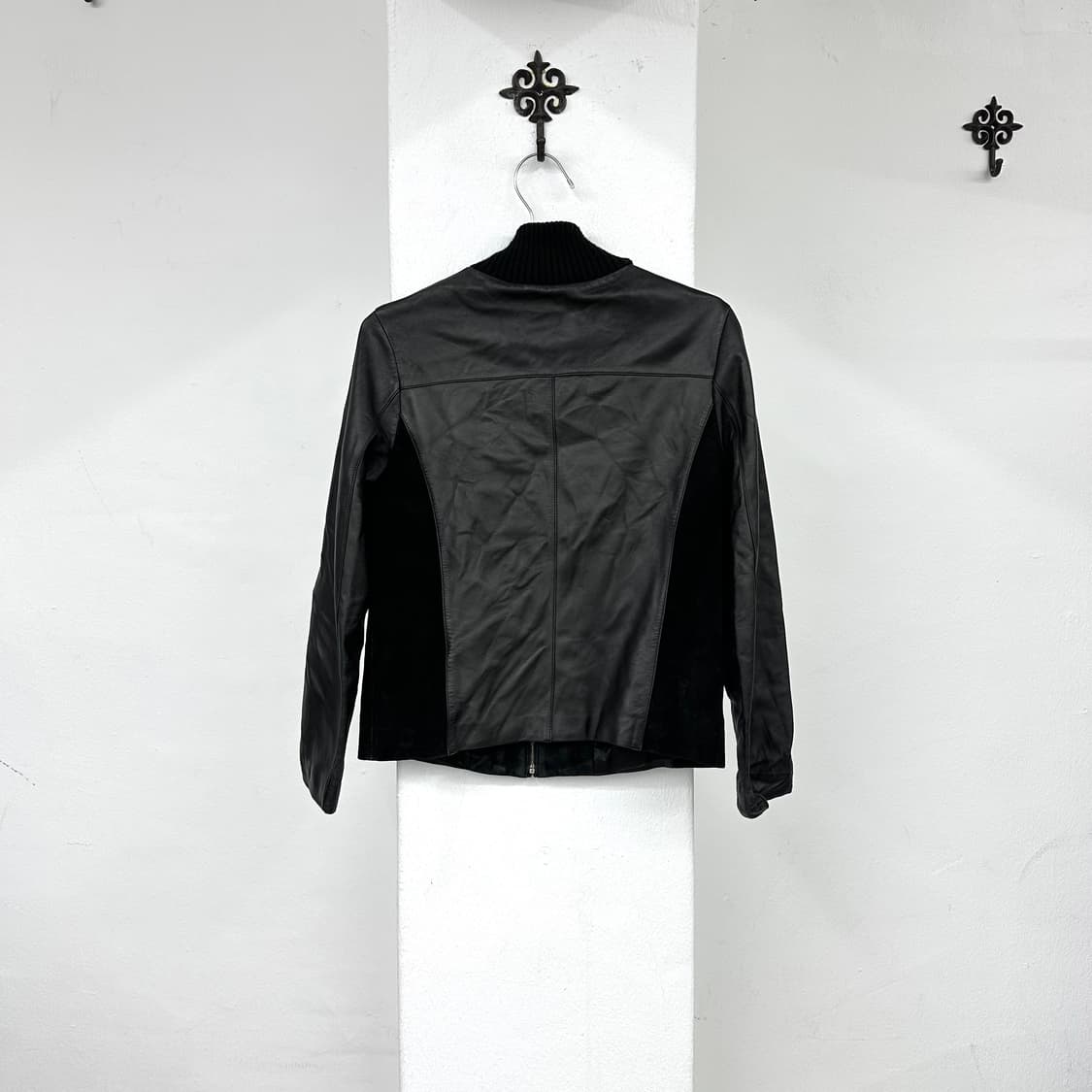 Suede detail leather jacket  상품이미지3