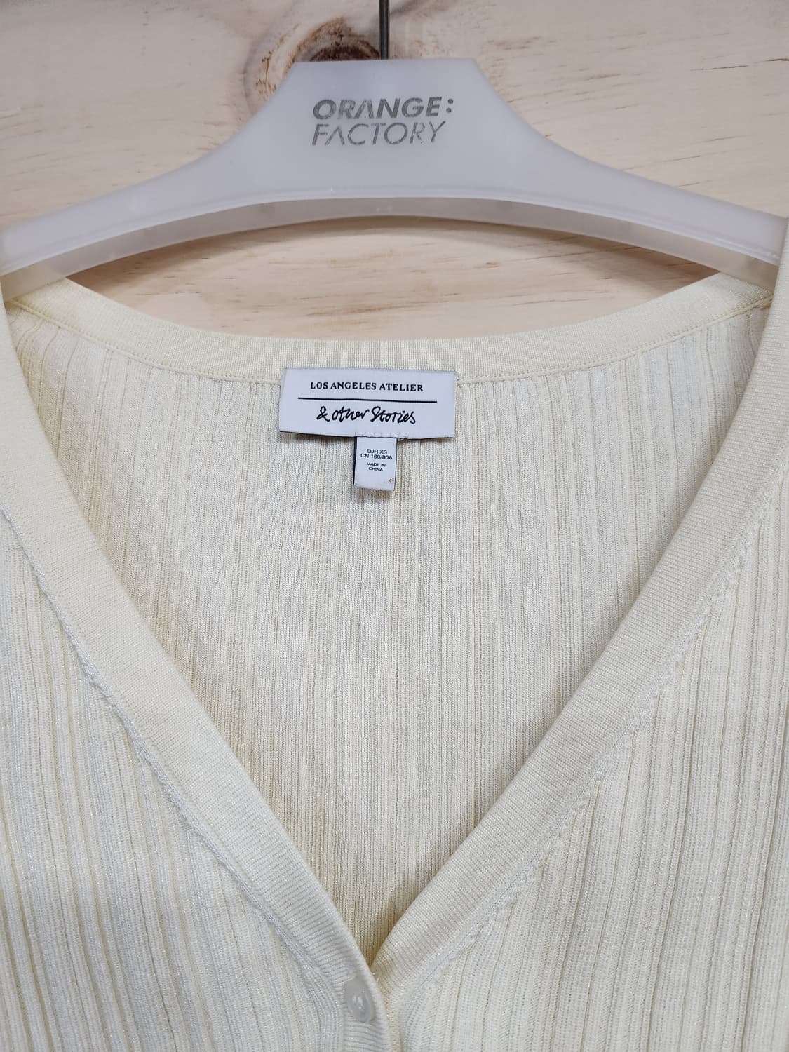 234) 앤아더스토리즈 크롭 골지 가디건 상품이미지4