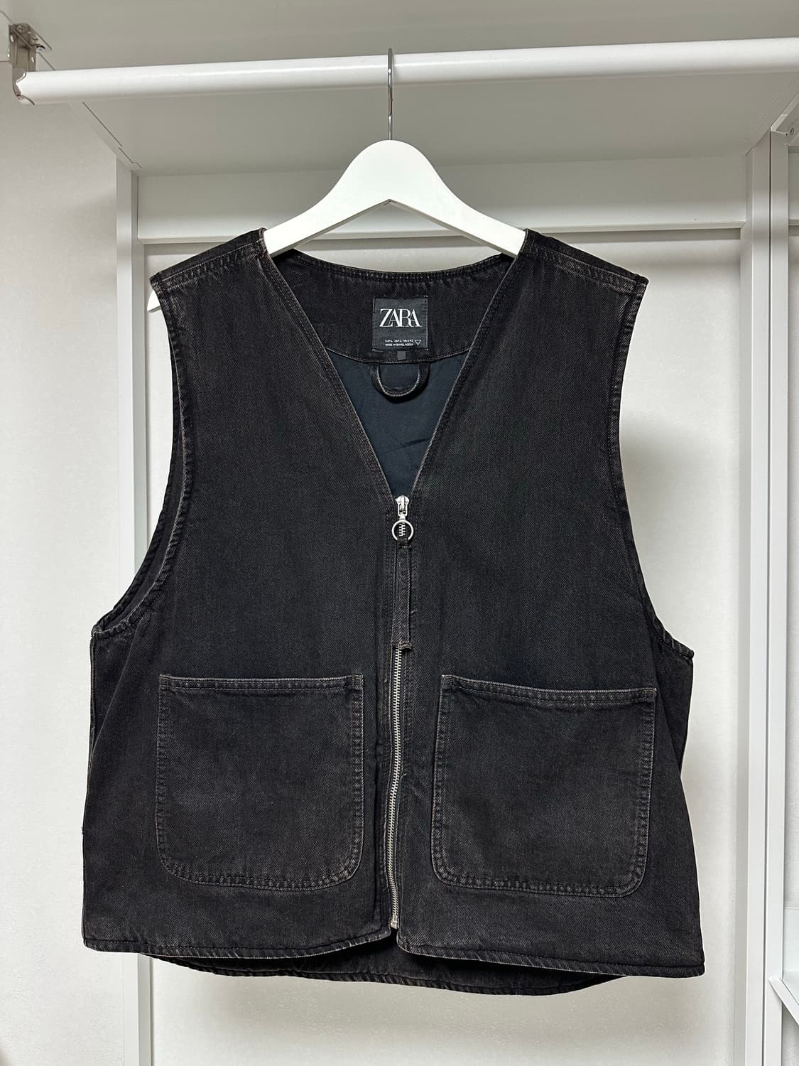 자라 콘스탄틴 워싱 베스트 다크 브라운 L 급처 상품이미지3