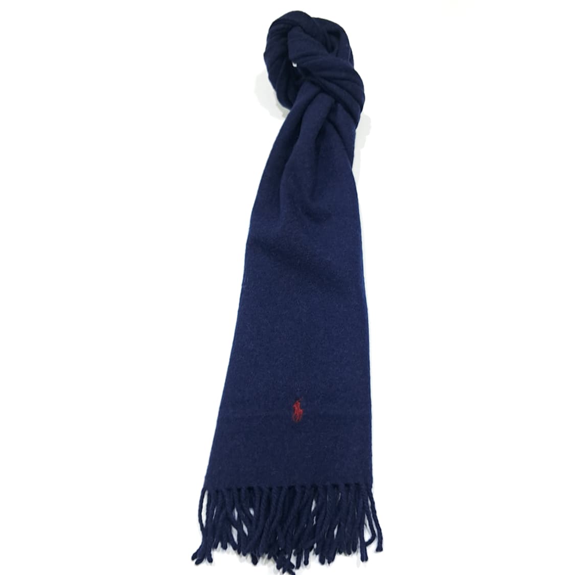MX463 폴로 스코틀랜드판 램스울 레드포니 네이비 머플러 목도리 상품이미지5