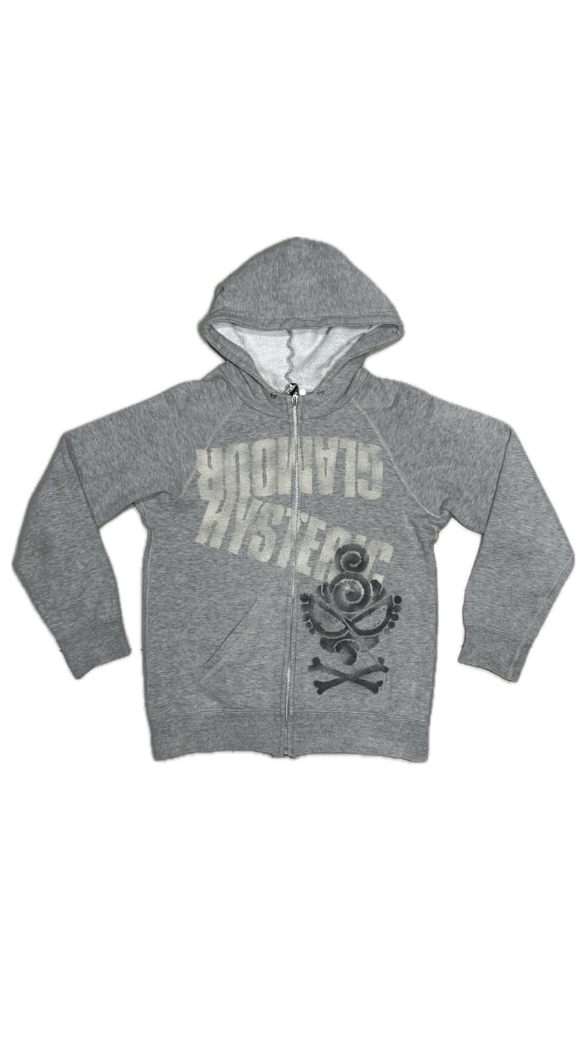 히스테릭 글래머 아카이브 상하반전 로고 프린팅 후드 집업 자켓 상품이미지1