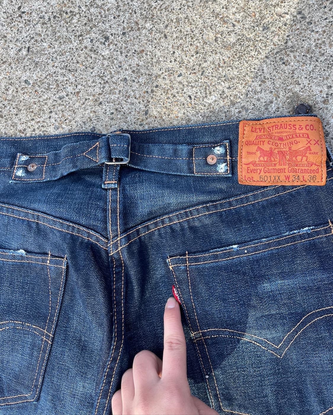 00s 리바이스 lvc 37501 빅E 데님팬츠 상품이미지4