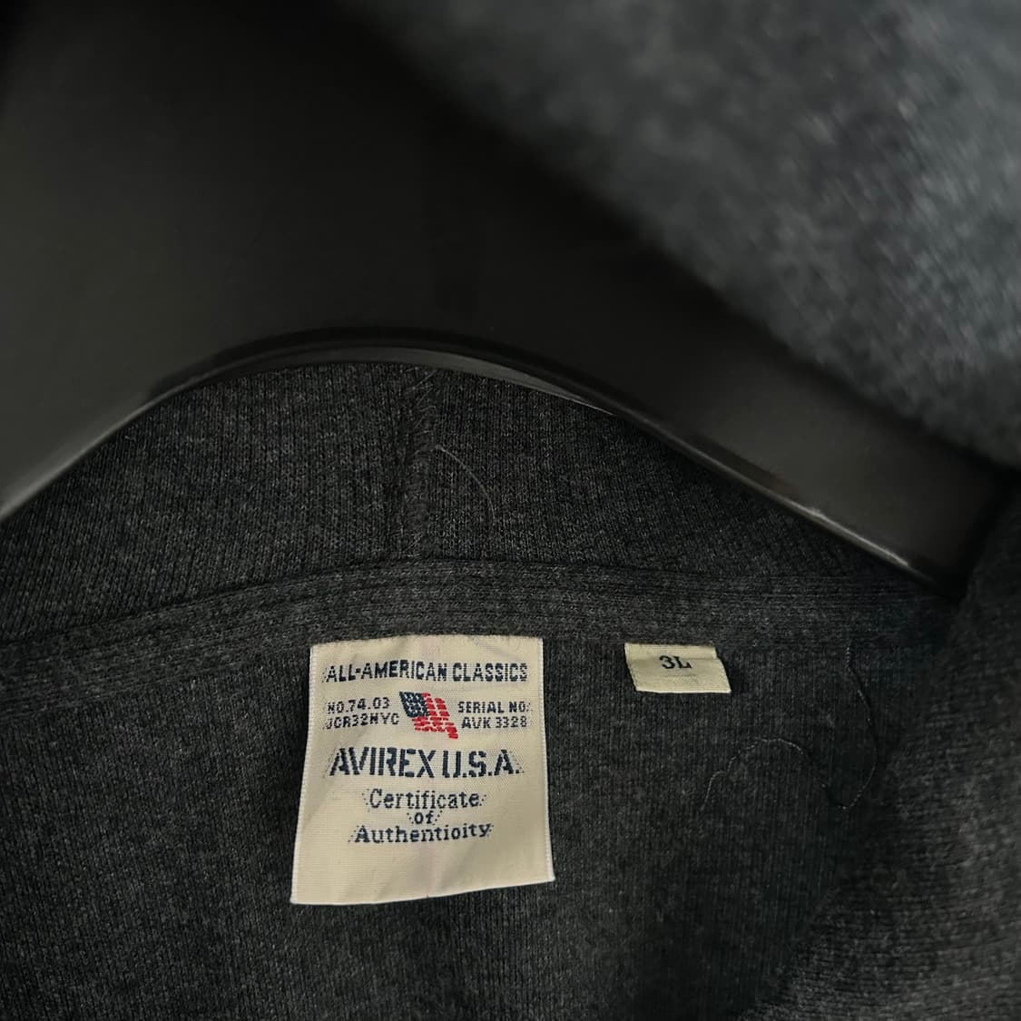 아비렉스 암로고 후드 집업 상품이미지8