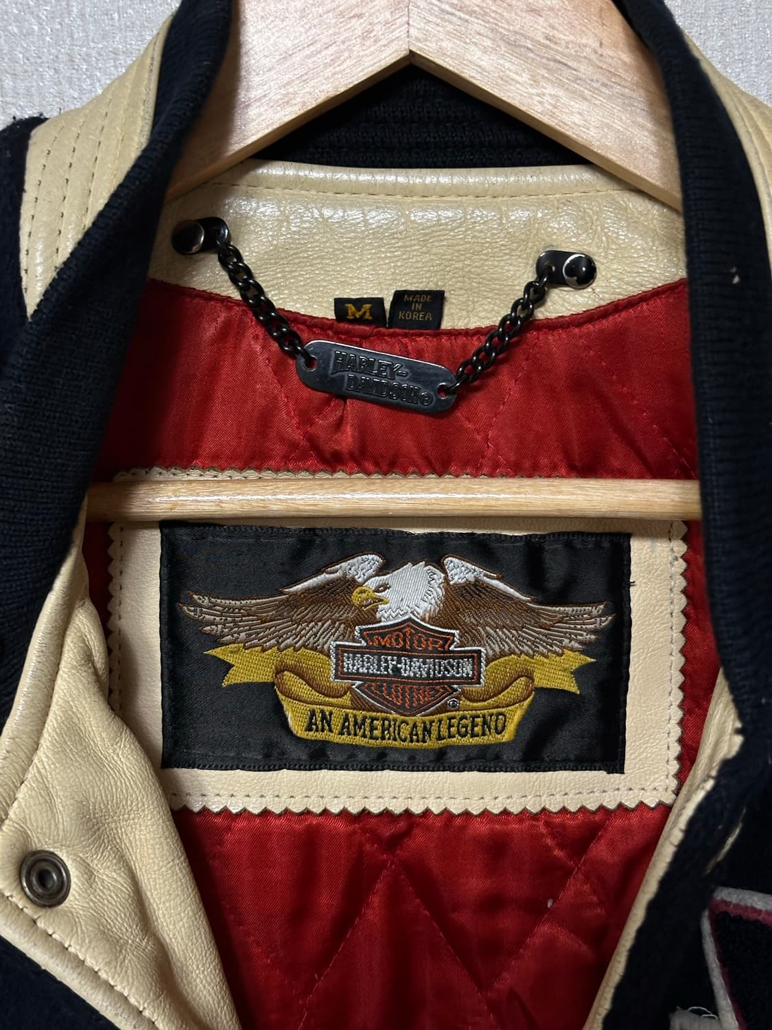 할리데이비슨 50주년 레더 바시티 자켓 상품이미지4