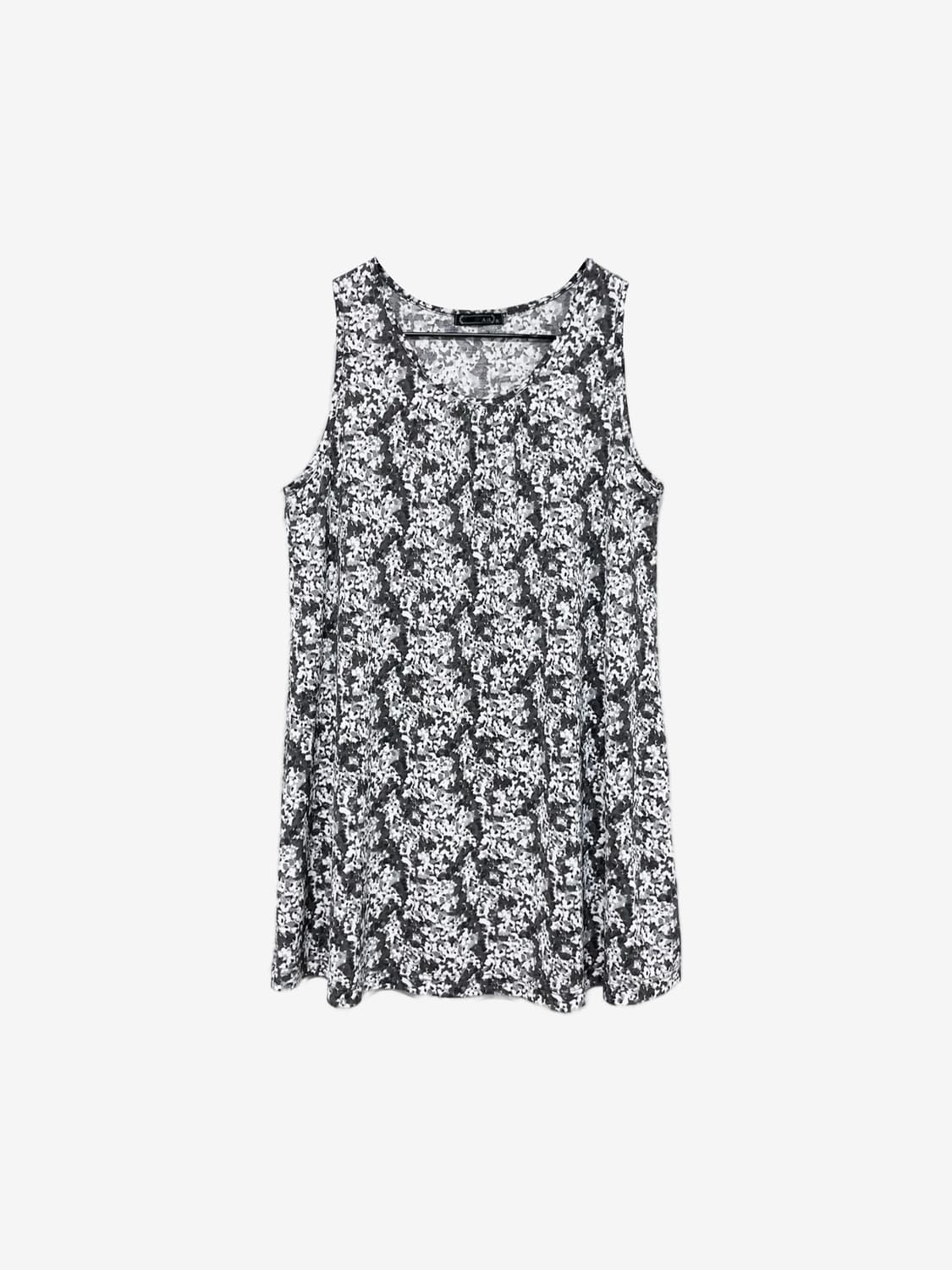 Pattern Long Sleeveless – Dark Gray 상품이미지3