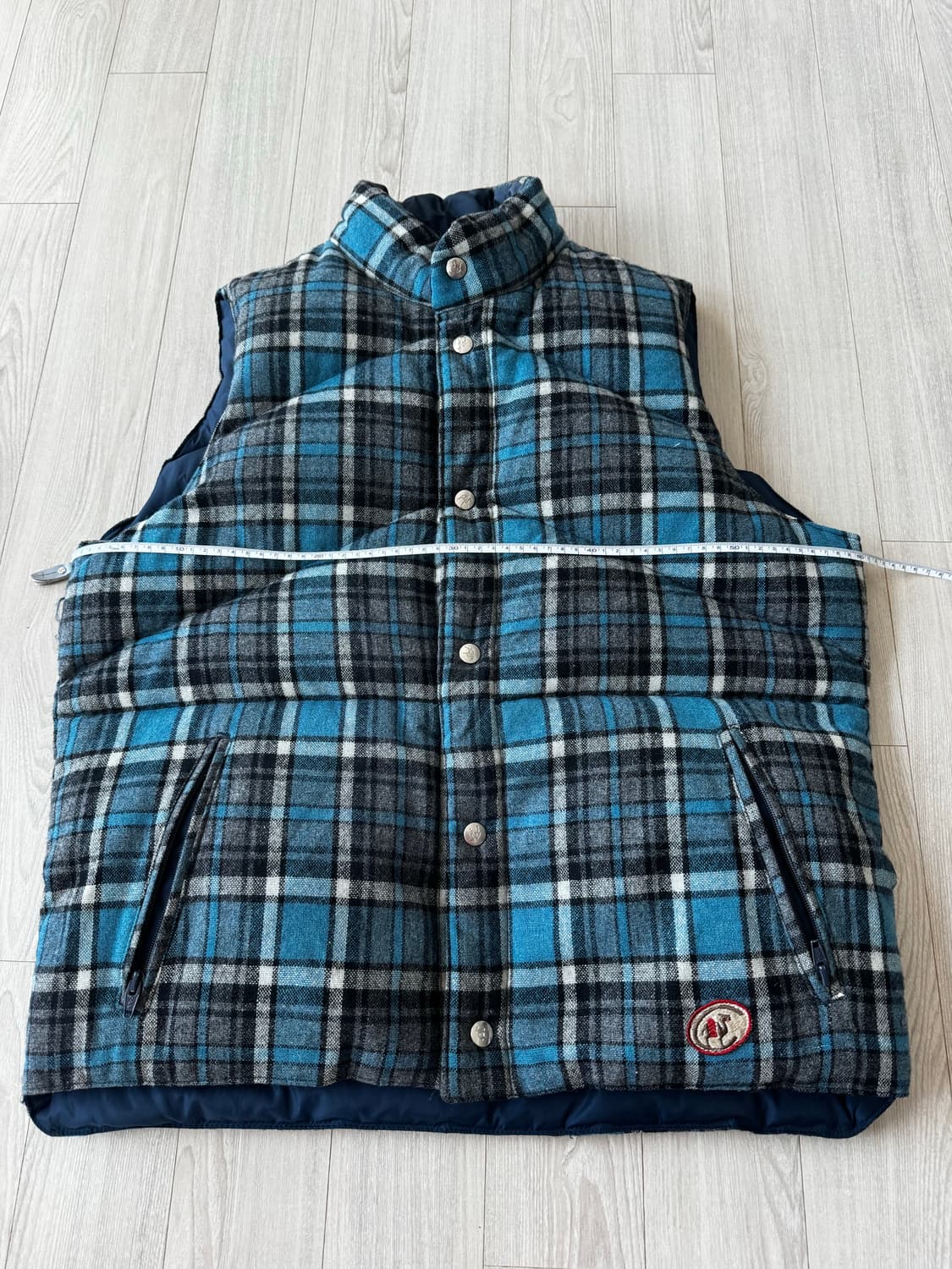 빈티지 카멜 다운 베스트 네이비 상품이미지8