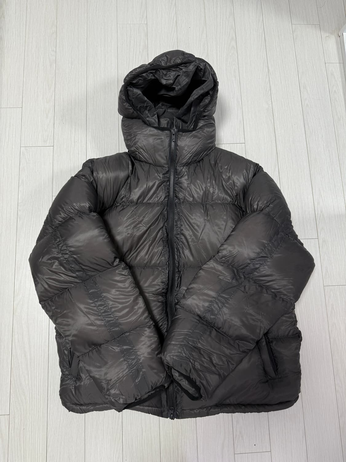 플리마켓🔥 주앙옴므 마이크로 립스탑 덕다운 패딩 상품이미지1