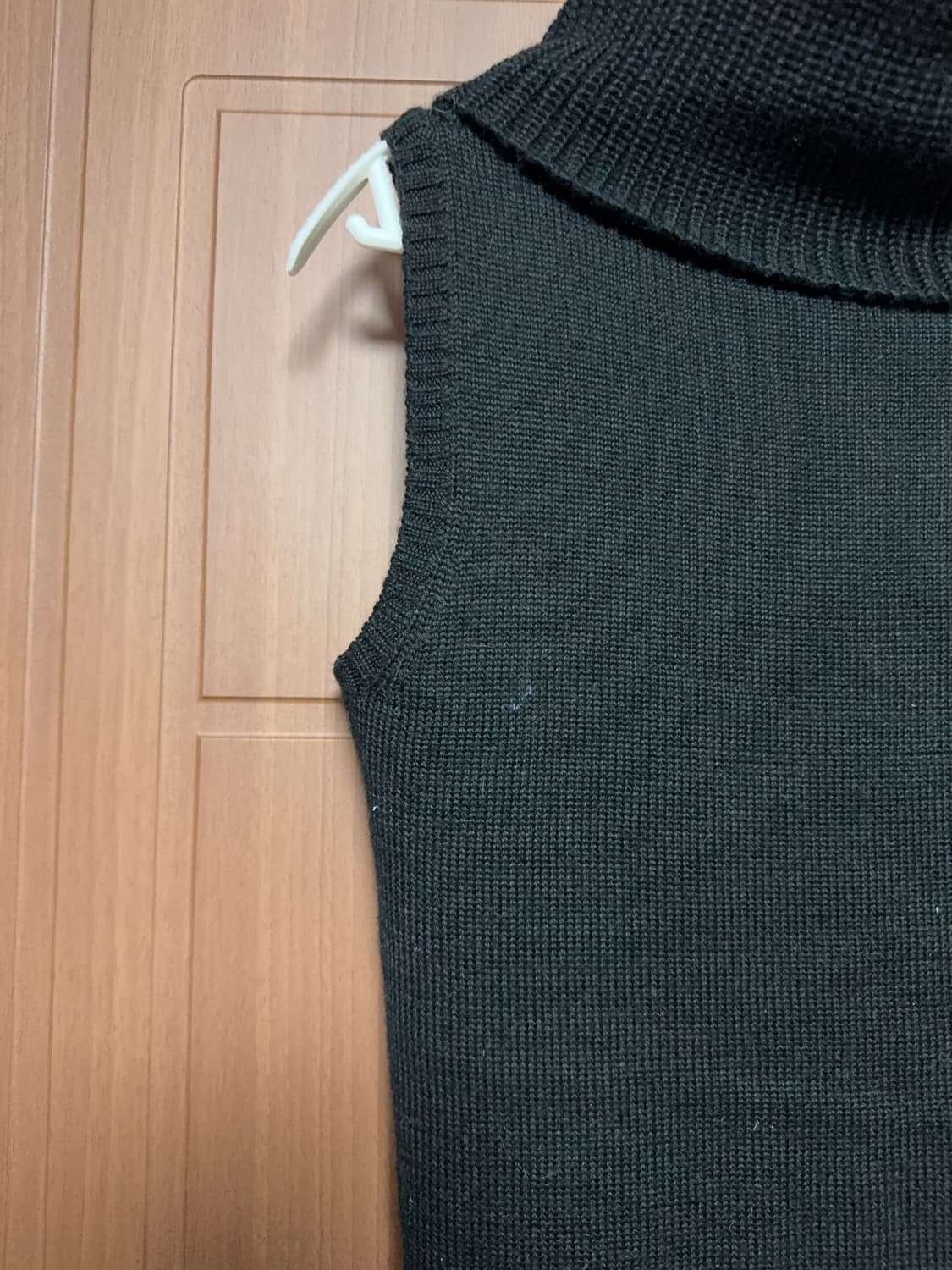 공겜여주 일본 빈티지 핀터깔 지뢰계 갸루 블랙 민소매 터틀넥 하이넥 니트 상품이미지4