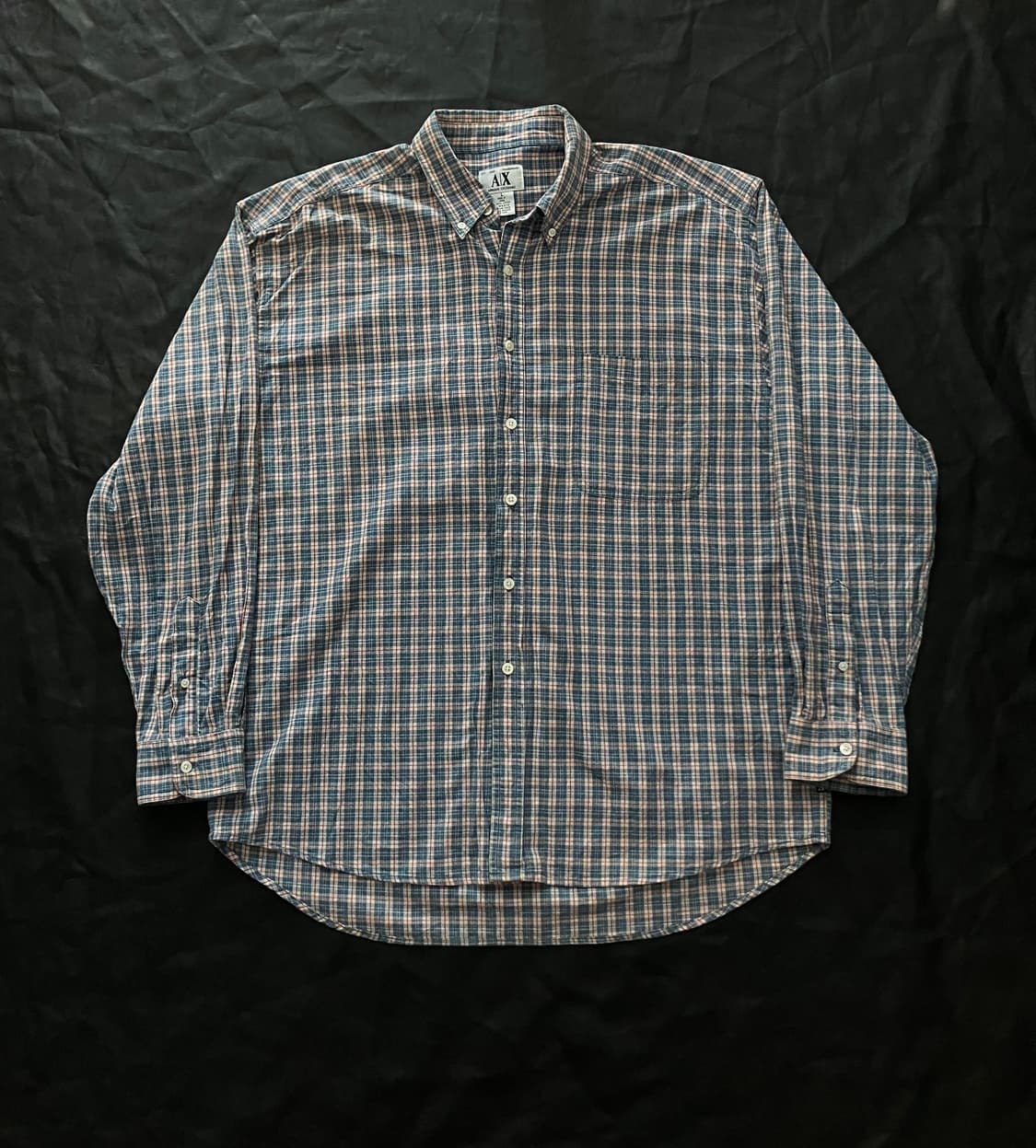 00s 조르지오 아르마니 EXCHANGE 타탄 체크 셔츠 상품이미지1