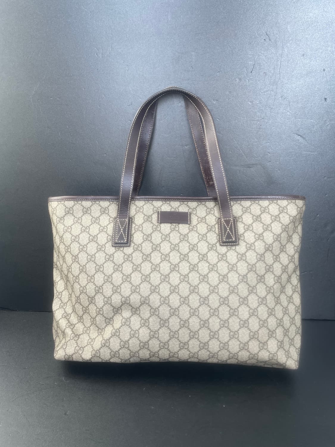 GUCCI 구찌 PVC GG로고 라지 쇼퍼 토트백 숄더백 211137 상품이미지1