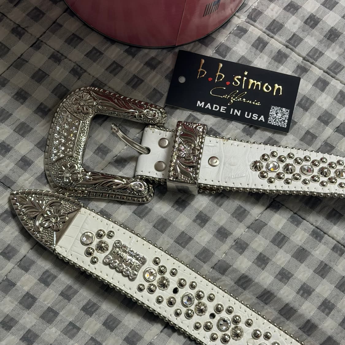 (32) b.b.simon 비비시몬 Trojan 벨트 화이트 상품이미지5
