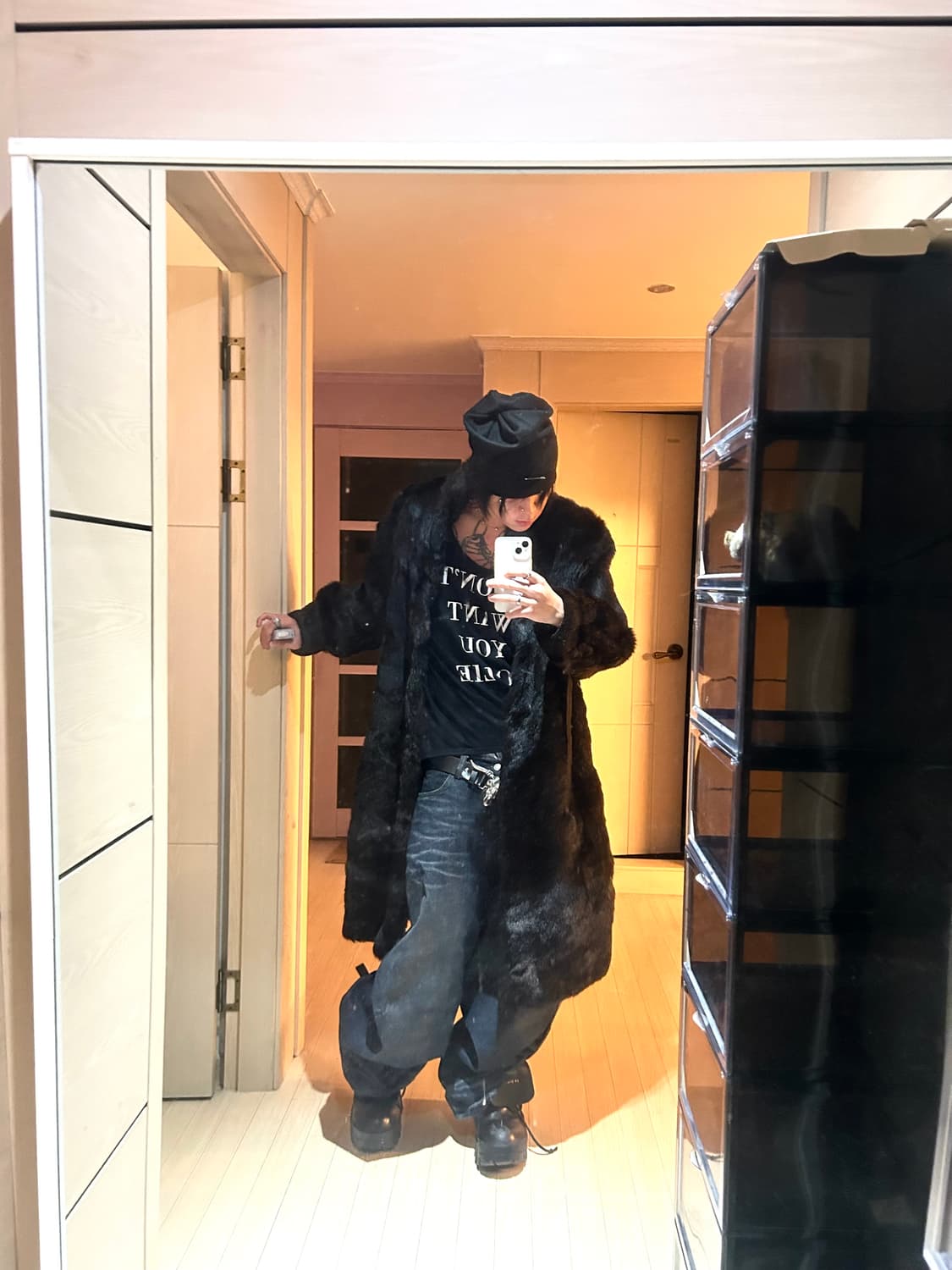 Fox Fur Over Fit Coat 상품이미지6