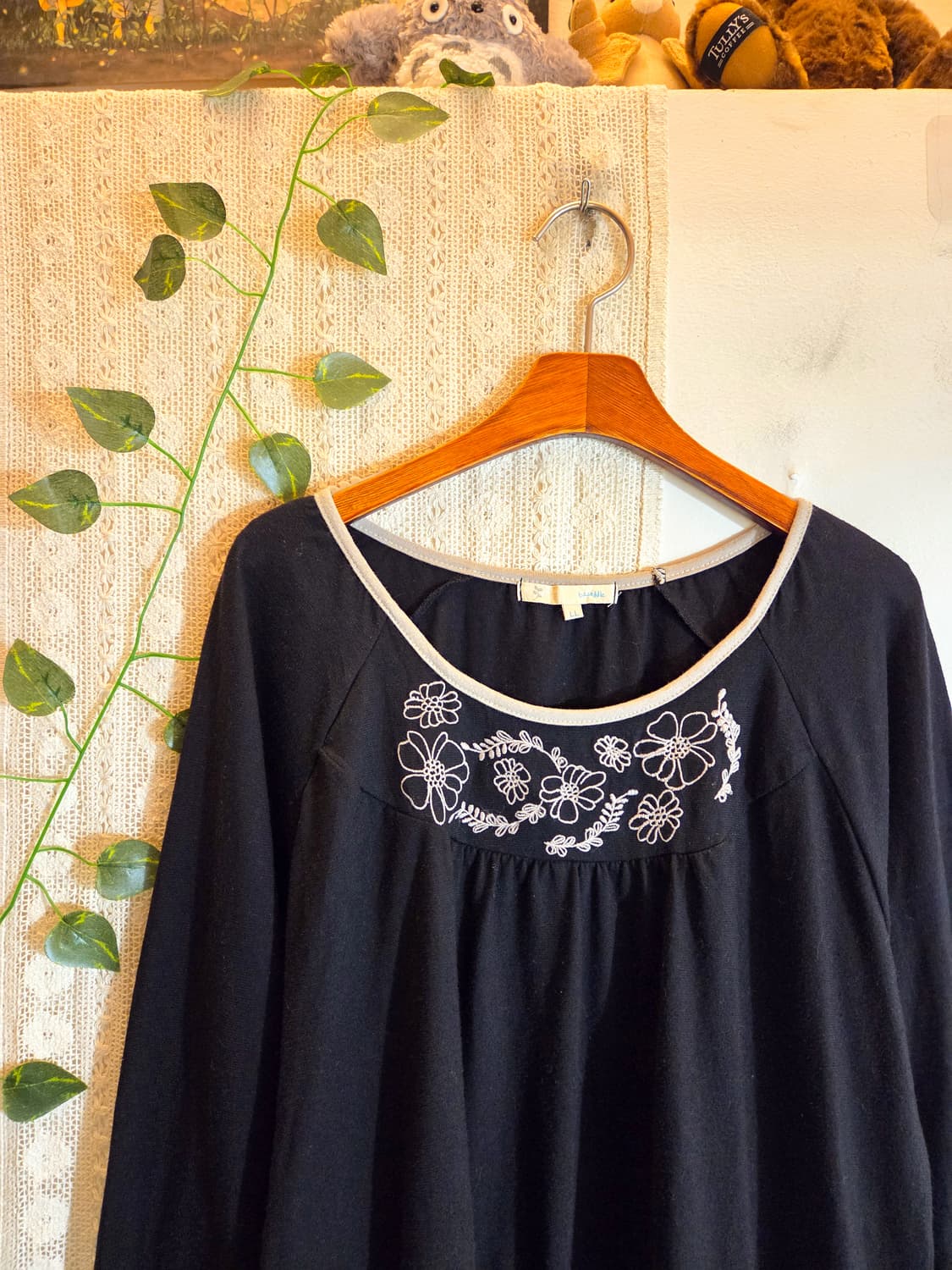 자수 디테일 슬리브 상품이미지2