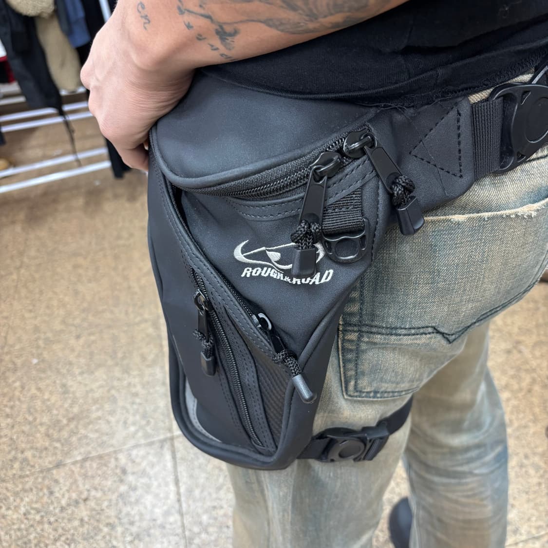 러프앤로드(Rough&Road) 라이딩 레그백 - 블랙 상품이미지7