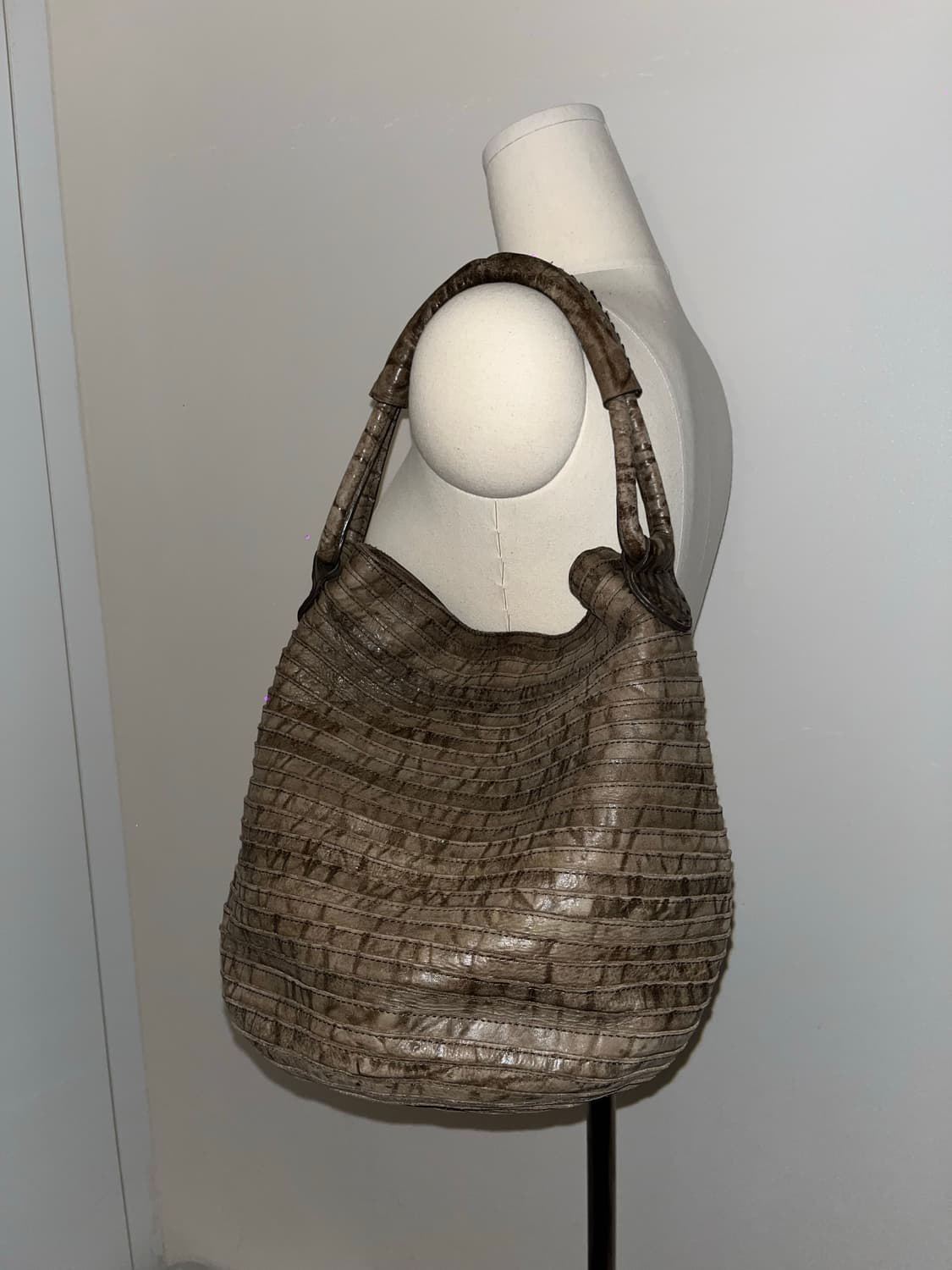 Japanese vintage beige shoulder bag 상품이미지3