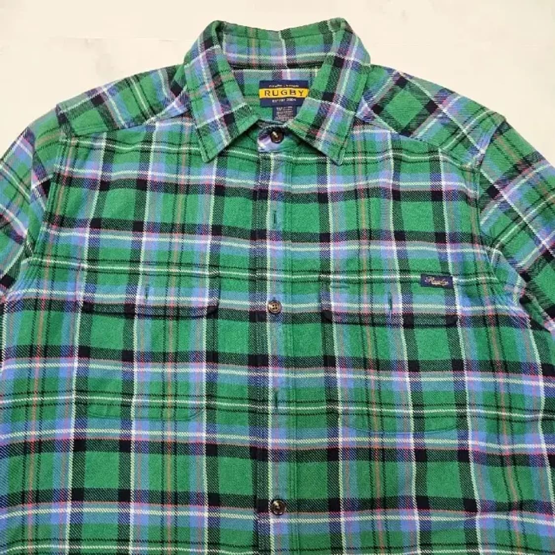 폴로 버질아블로 파이렉스 오프화이트 Rugby 체크 셔츠 95~100 상품이미지9