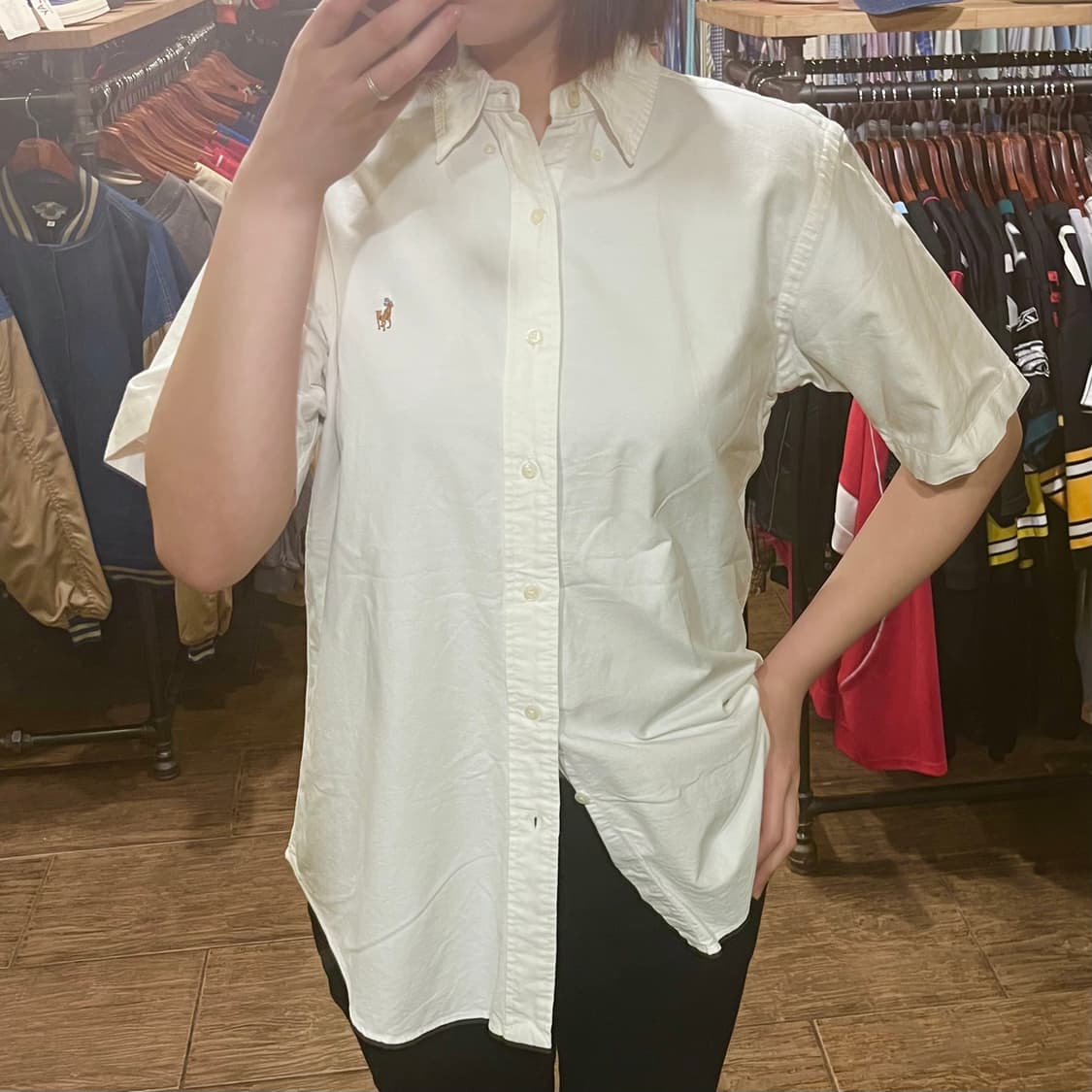 [HI] 폴로 반팔 셔츠 화이트 상품이미지2