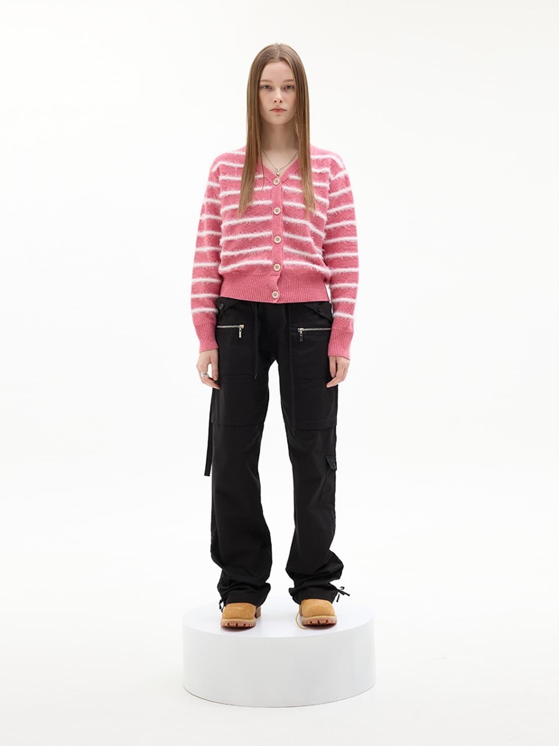 라티젠 핑크 포켓 팬츠 카고 바지 상품이미지2