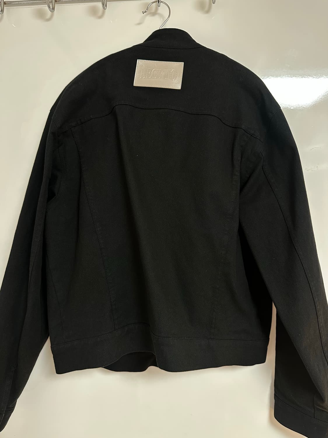 LECYTO BIKER COTTON JACKET_[BLACK] 상품이미지3