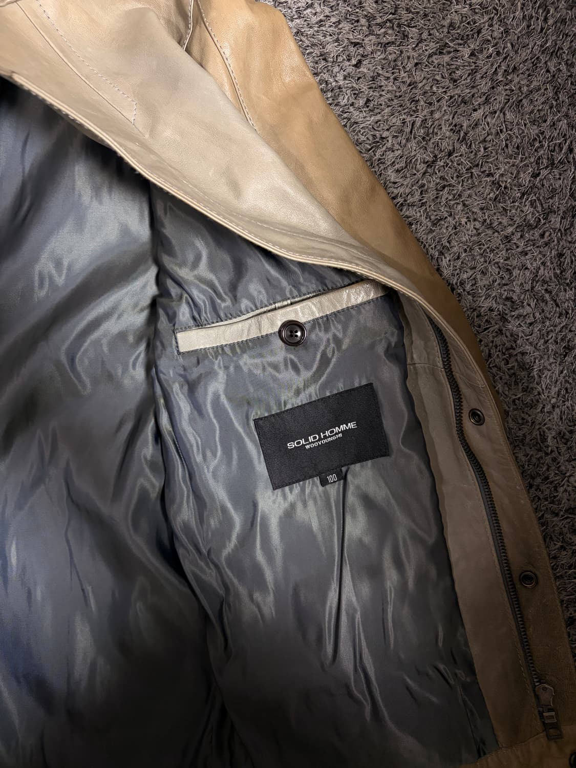 생로랑맛 솔리드옴므 양가죽자켓 100 상품이미지2