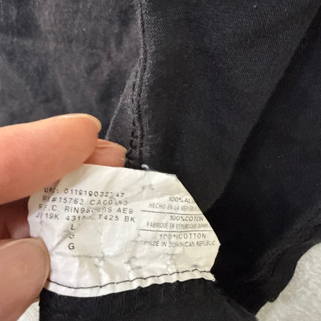 L 챔피온 블랙 반팔 티셔츠 0414T 상품이미지4
