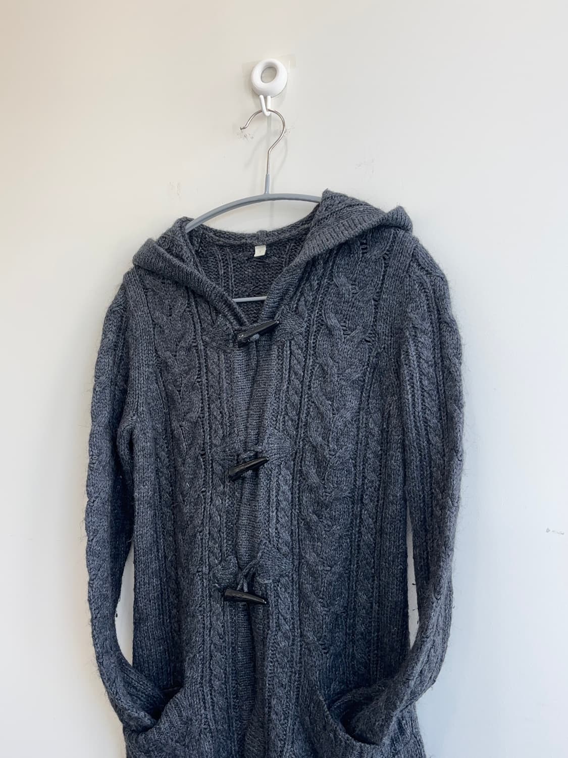 유니클로 꽈배기 토글 후드 가디건 상품이미지2