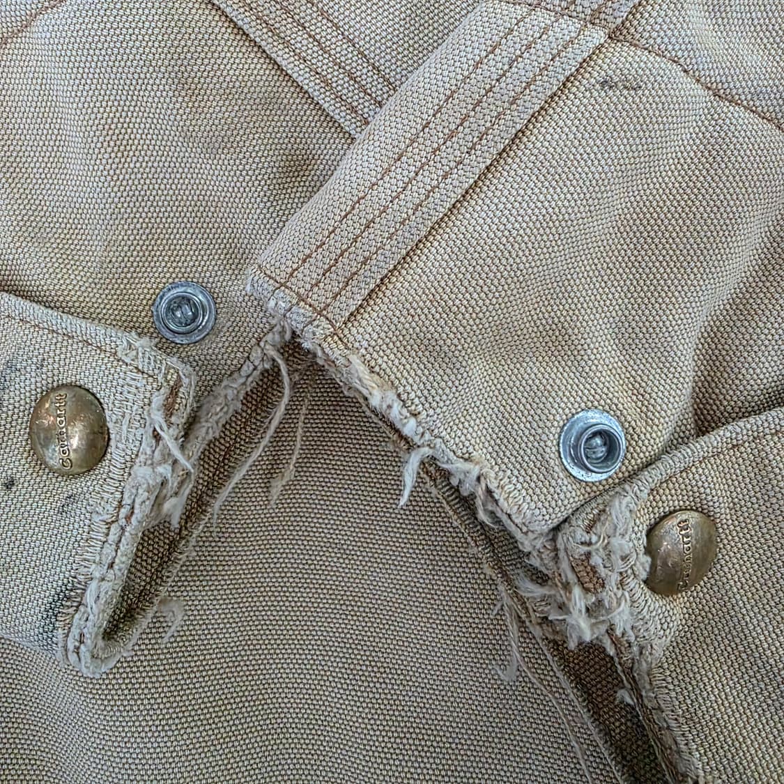 [XXL] 90-00s 칼하트 J001 BRN 트래쉬드 디트로이트 자켓 상품이미지4