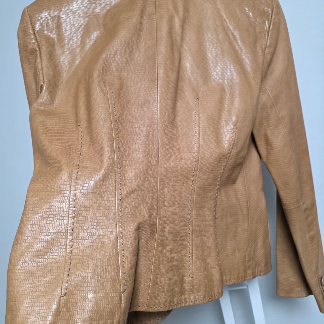 알마니 컬렉션 브라운 양가죽 자켓 상품이미지8