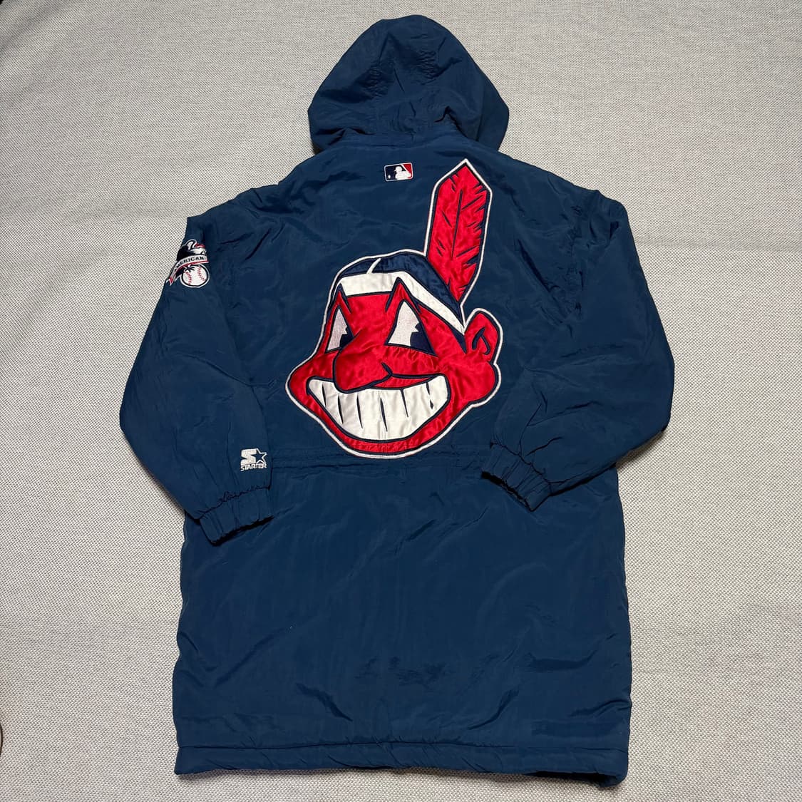 스타터 MLB 클리블랜드 인디언스 빅로고 자켓 상품이미지5