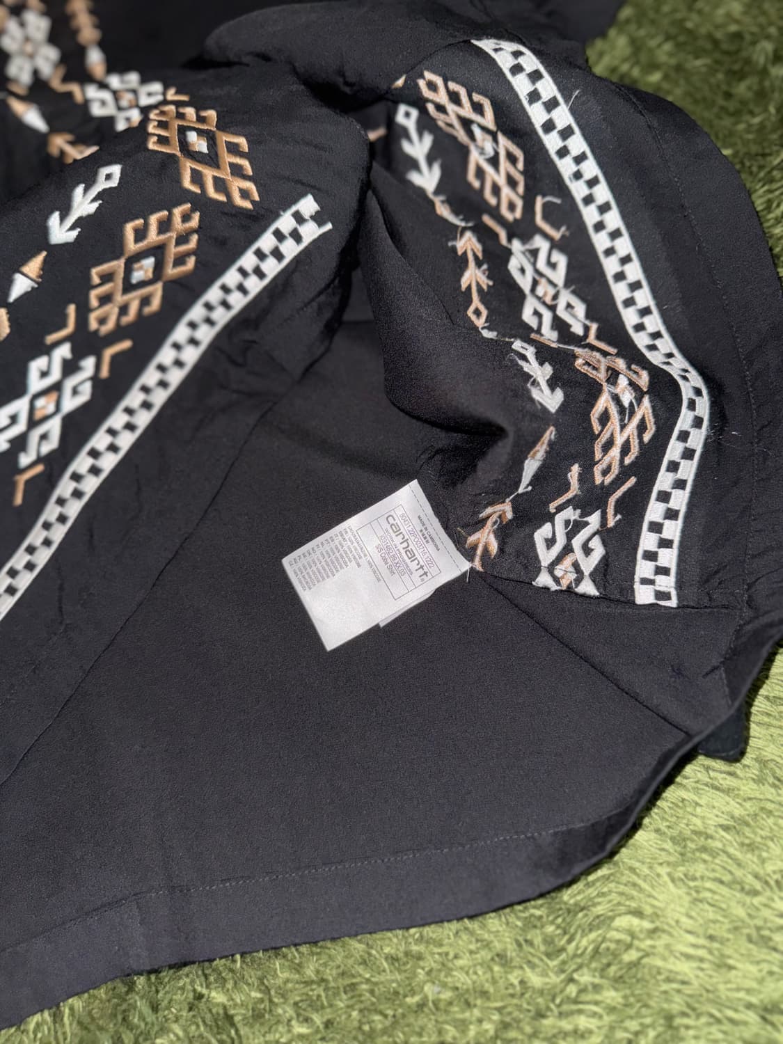 [M] 칼하트 WIP COBA 코바 엠브로이더리 셔츠 블랙 상품이미지6