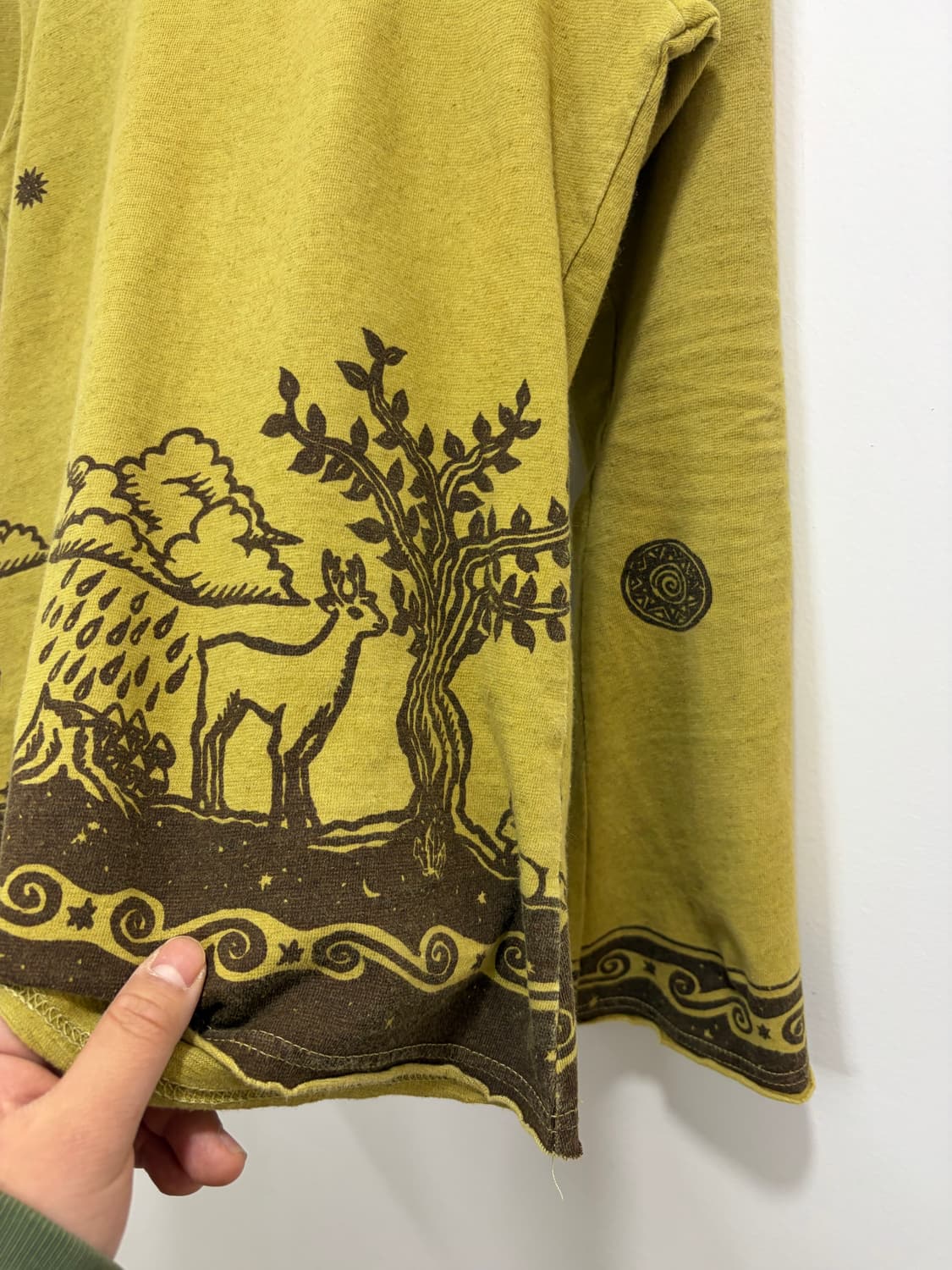 일본빈티지 히피 슬리브 긴팔 티셔츠 상품이미지6