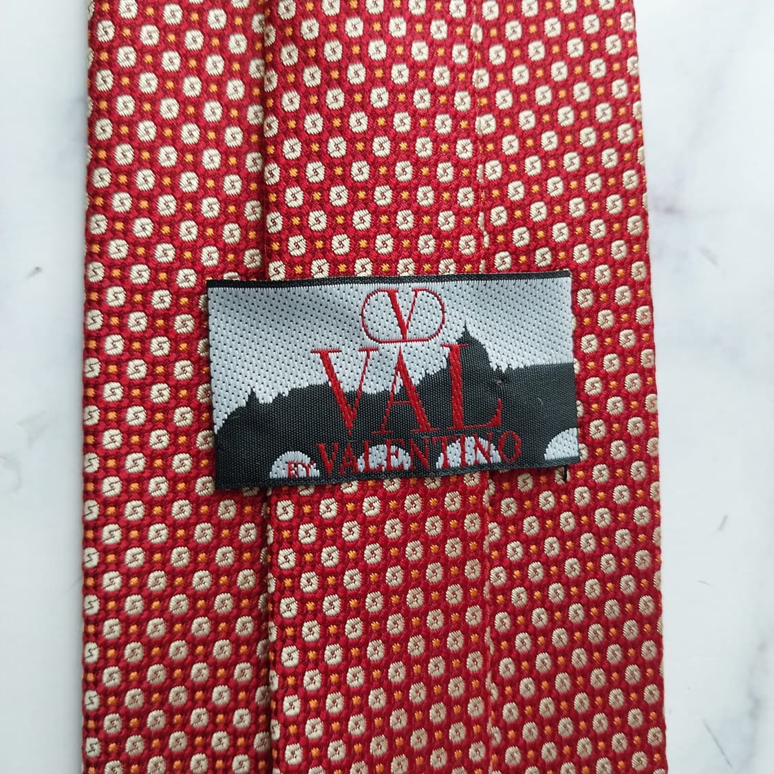 발렌티노 넥타이 레드 스몰 패턴 9.9cm A+등급 K2171
 상품이미지9