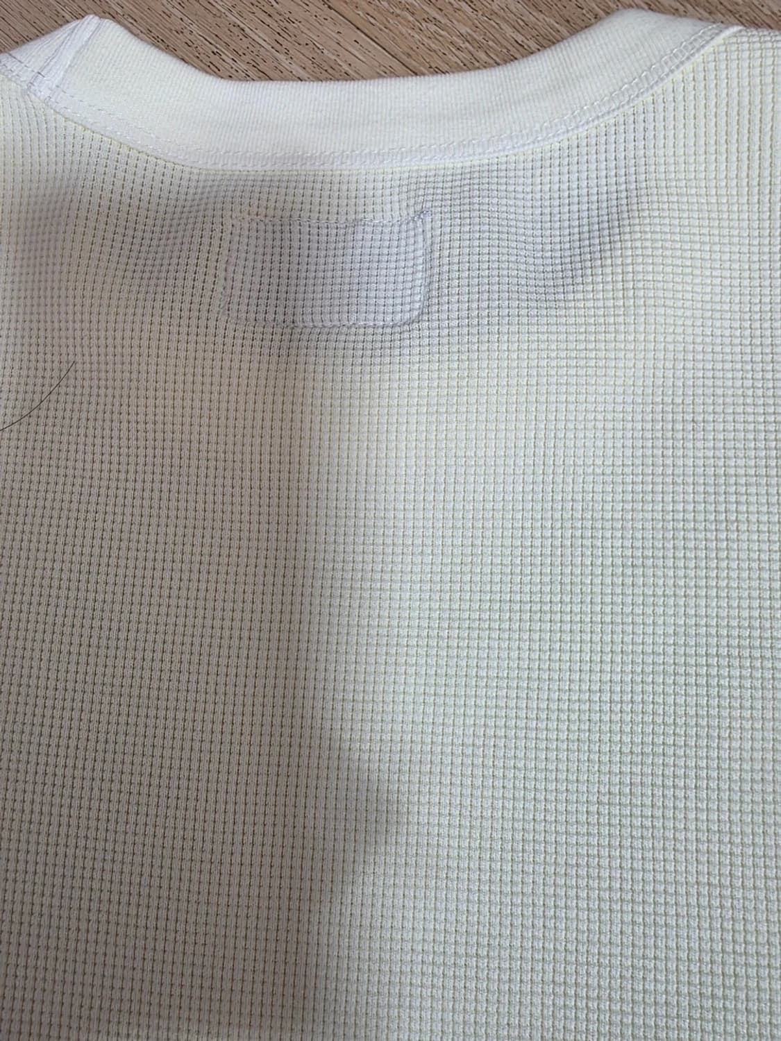 디스이즈네버댓 와플 롱슬리브 긴팔티 아이보리 M 상품이미지7