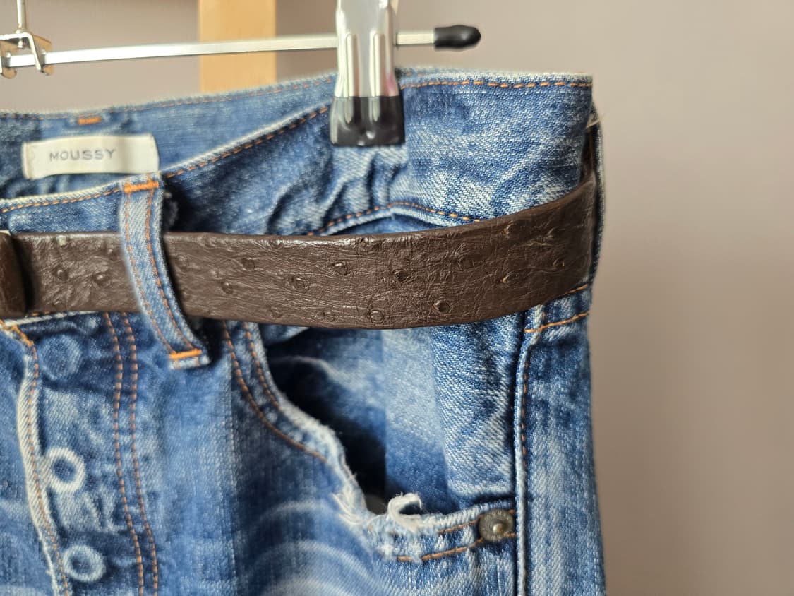 RARE 80s Japan Archive - Ostrich belt 상품이미지2