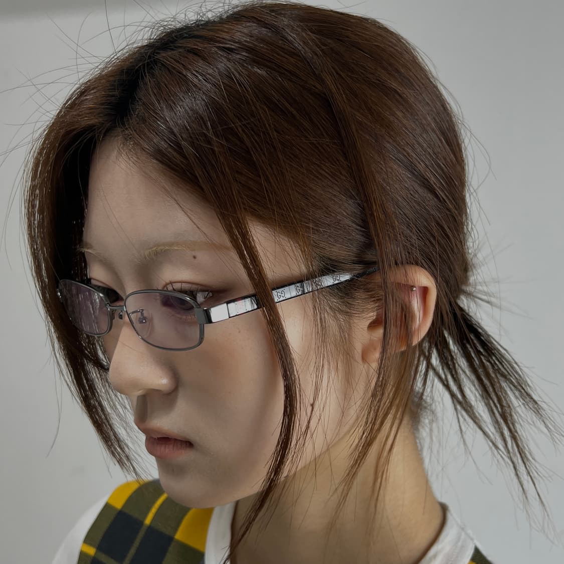 Gucci (구찌) 사이드 셰리 라인 메탈 프레임 안경 상품이미지3