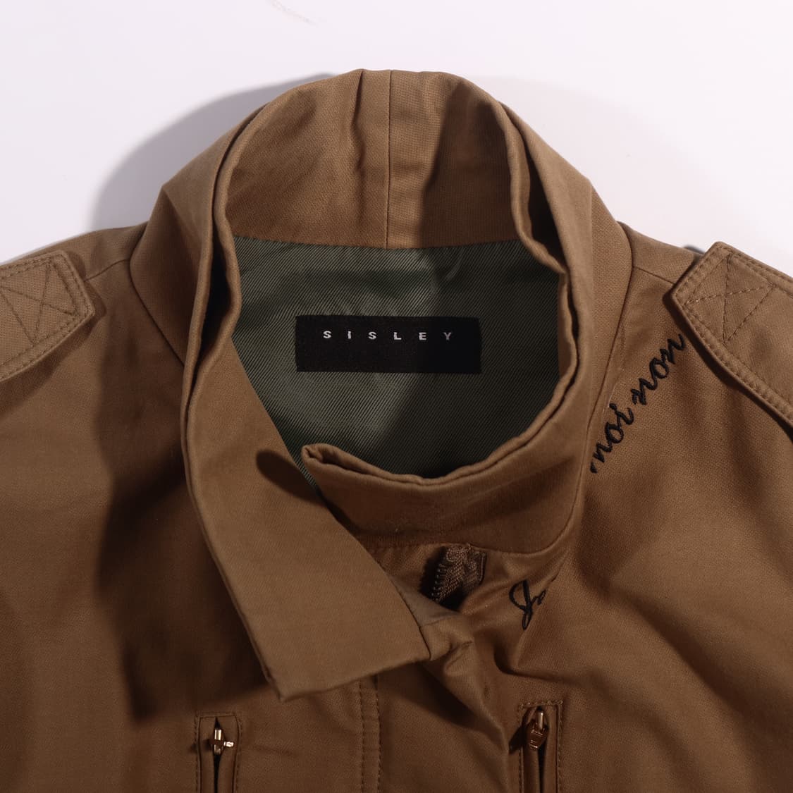 시슬리 코튼 퍼티그 자켓 B517 상품이미지2