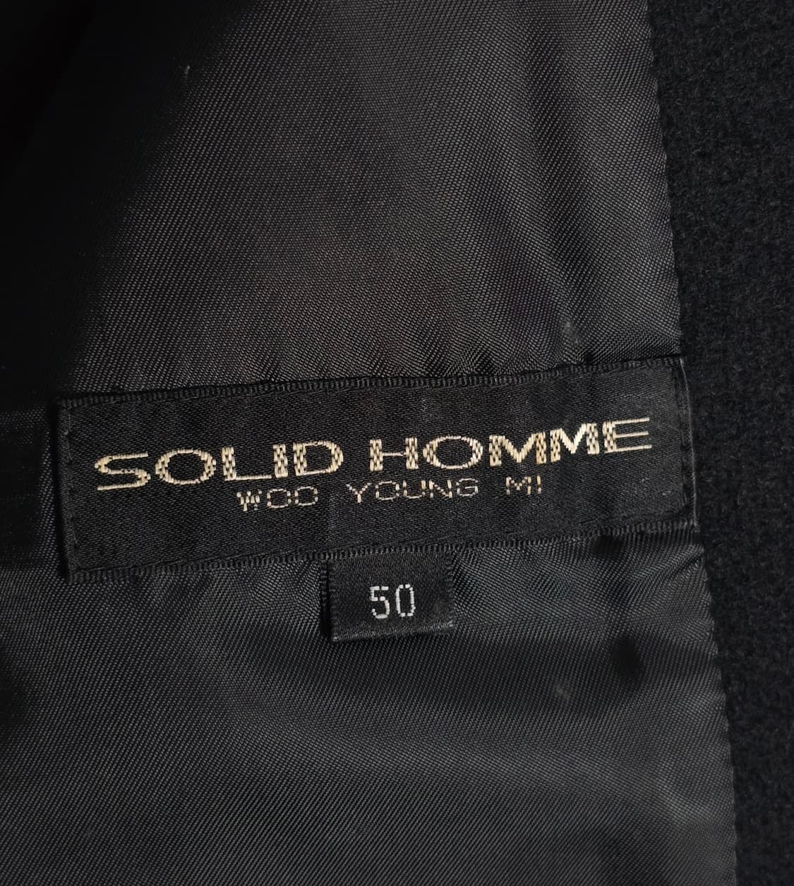 솔리드옴므 SOLID HOMME 아우터 블랙 자켓 50사이즈 상품이미지6
