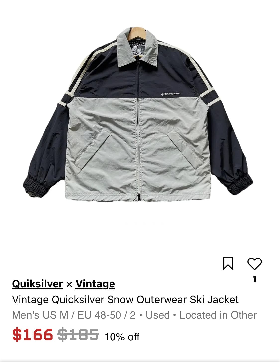 90-00s quiksilver snow jacket 상품이미지10